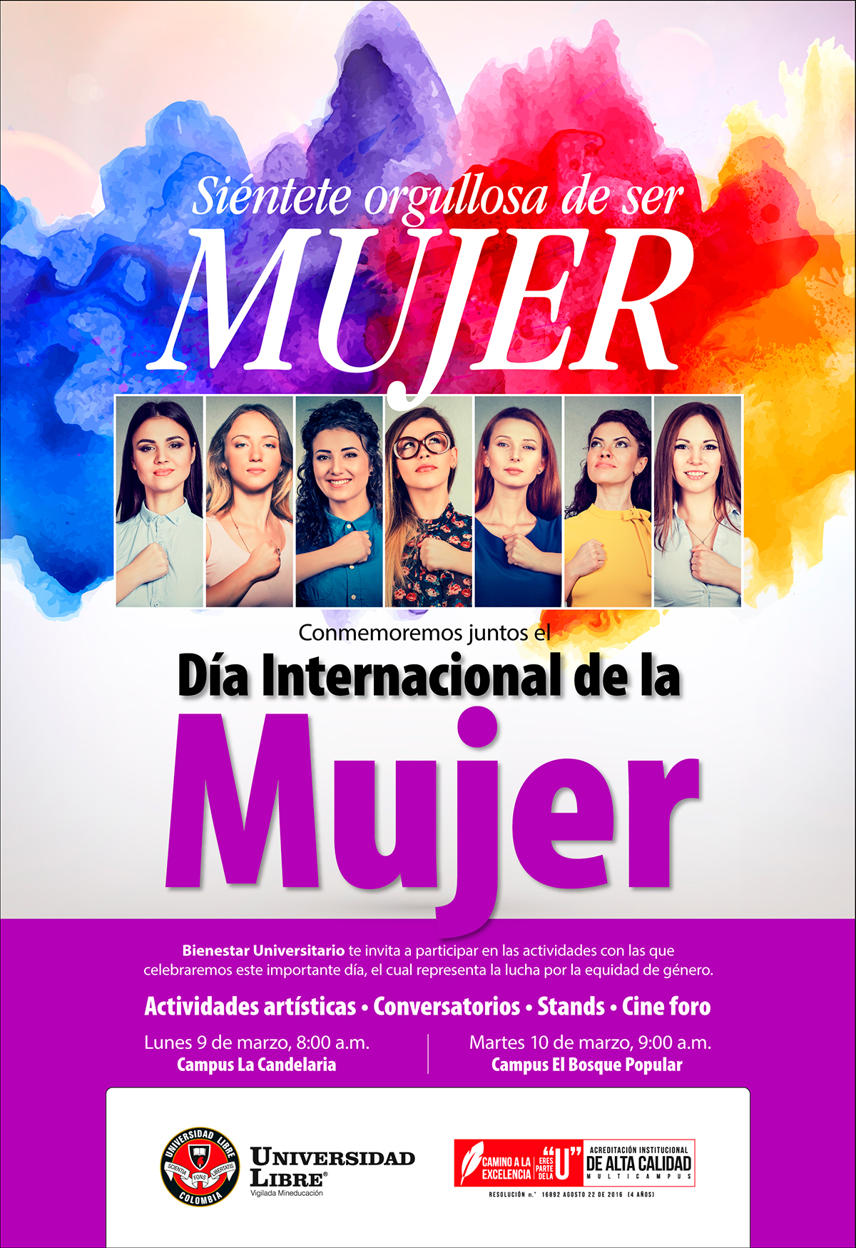Participa en la conmemoración del Día Internacional de la Mujer