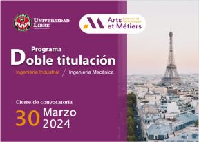 Participa en la convocatoria de doble titulación con Art Et Métiers 