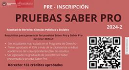 Proceso de Pre-Inscripción Pruebas Saber Pro 2024-2