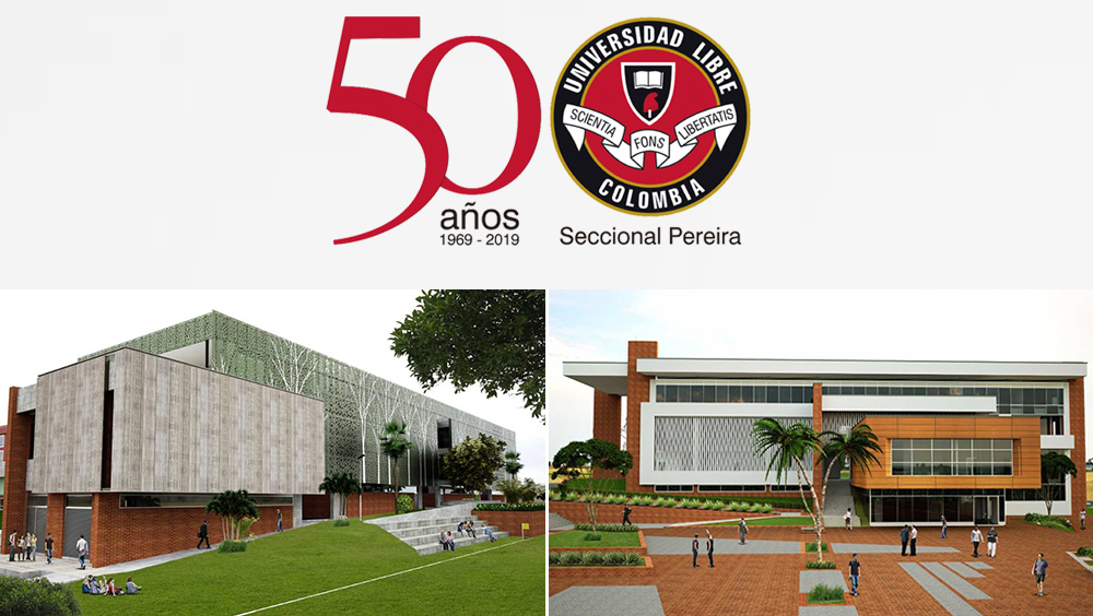Celebración de Cincuentenario de Unilibre Pereira con dos nuevos edificios en el campus de Belmonte