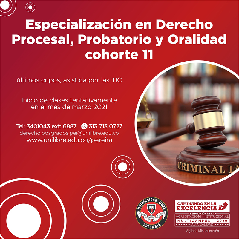 Especialización en Derecho Procesal