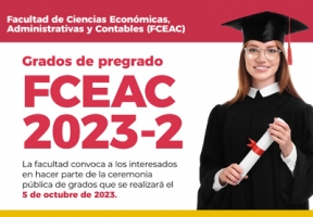 Grados de pregrados 2023-2 de la Facultad de Ciencias Económicas