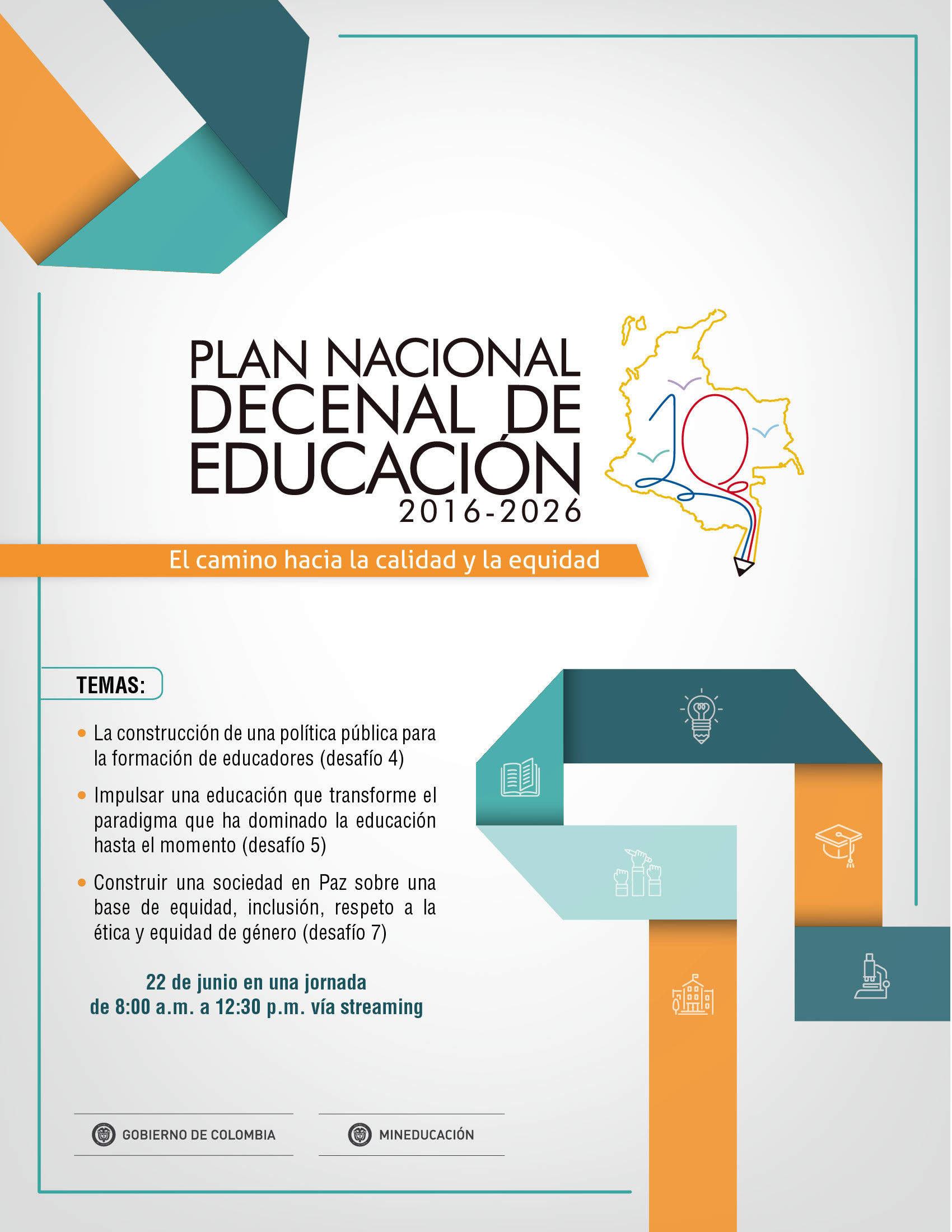 Foro Nacional para la difusión del Plan Decenal de Educación PNDE 2016-2026