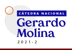 Programación de la Cátedra Nacional Gerardo Molina