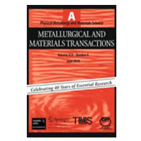Metallurgical And Materials Transactions