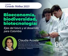 Cátedra Gerardo Molina 2023: Biotecnología para la agricultura