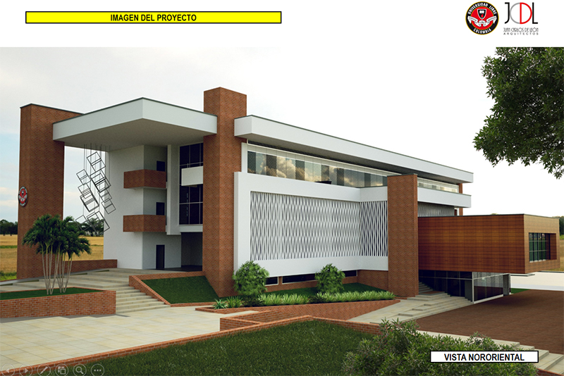 Imagen nuevo edificio administrativo sede Belmonte