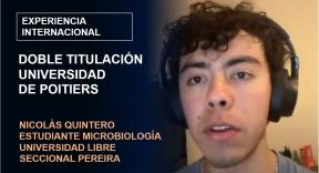 Explorando la trayectoria de Nicolás Quintero en el programa de Doble Titulación en Microbiología