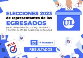 RESULTADOS ELECCIONES REPRESENTANTES DE EGRESADOS  2023-2025
