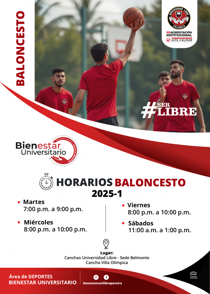 Horarios baloncesto en Pereira