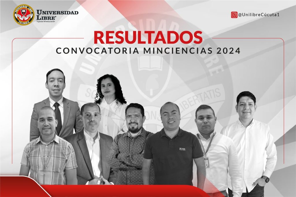 La reciente publicación de los resultados de la Convocatoria 957 de 2024 del Ministerio de Ciencia, Tecnología e Innovación (Minciencias) evidencia la consolidación de altos estándares de calidad en la producción científica y un robusto ecosistema de investigación de la Universidad Libre, donde se destaca la Seccional Cúcuta.
